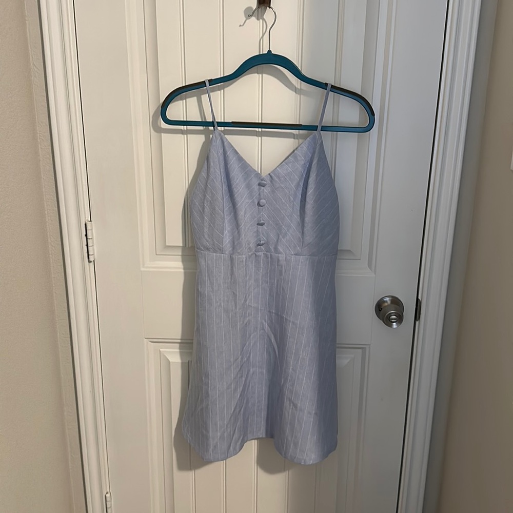 Lulus blue striped dress
